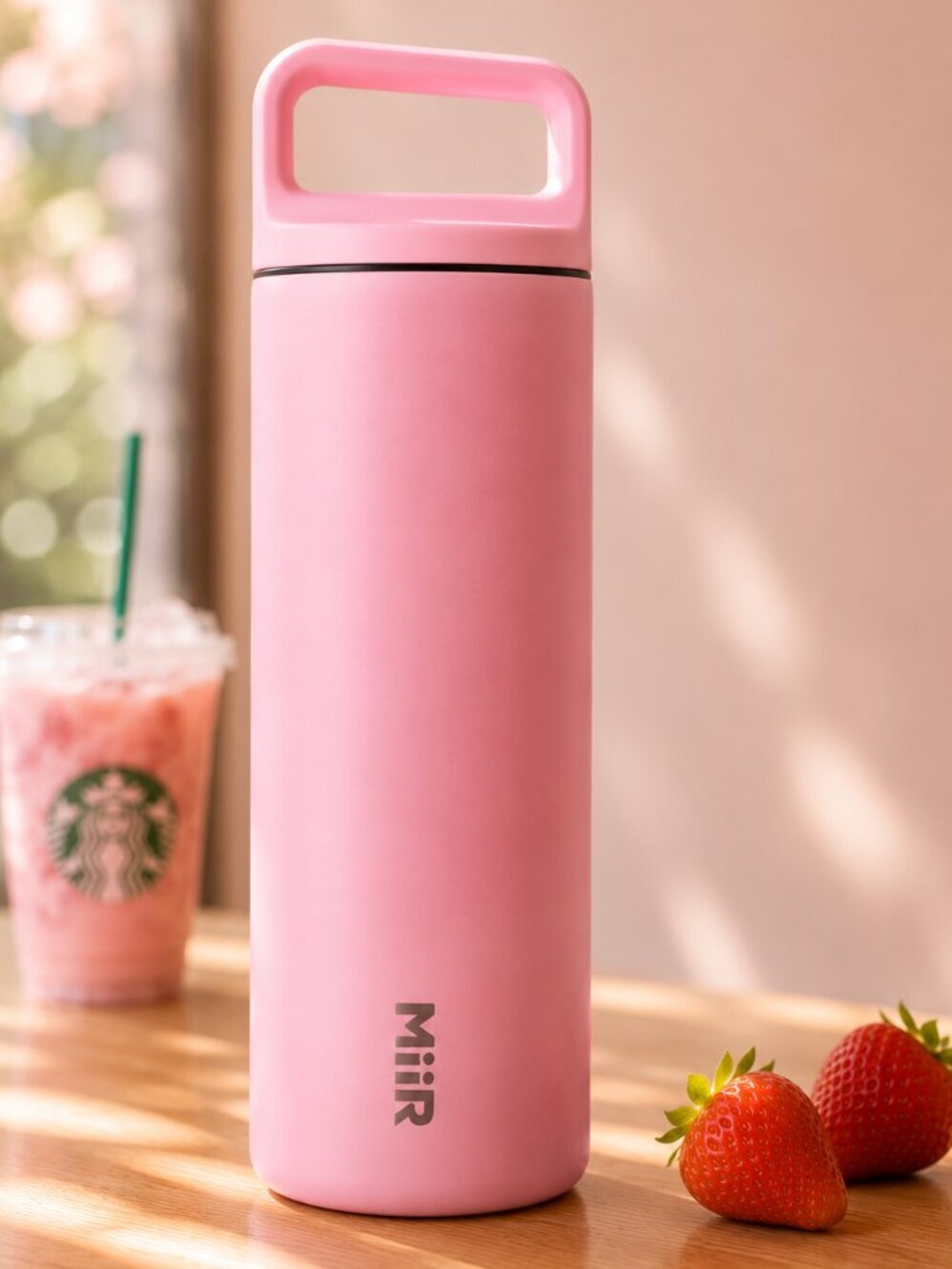 Starbucks x MiiR Pink Drink Vibes 20oz Insulated Bottle Limited Edition 2026